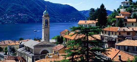 Slenteren en lunchen in Moltrasio